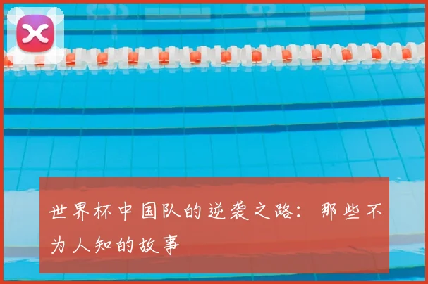 世界杯中国队的逆袭之路:那些不为人知的故事